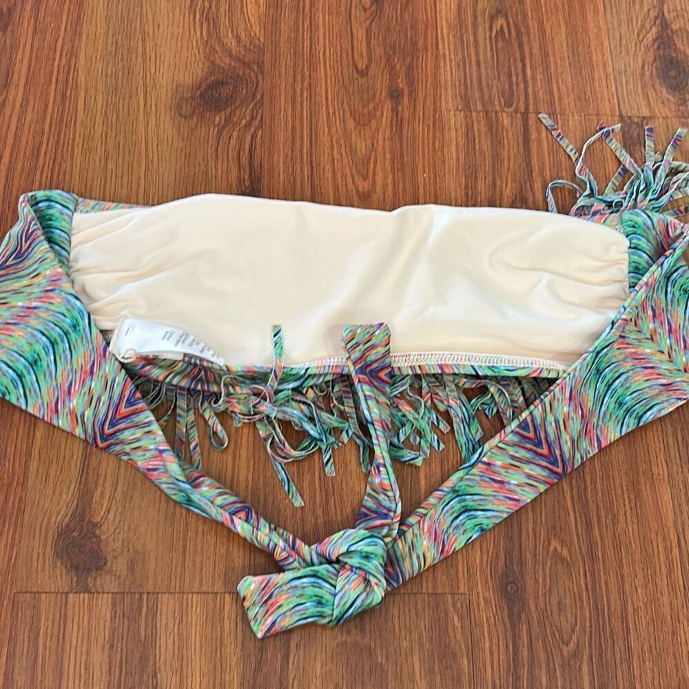 L*Space multicolor space died tie-dye look swimwear top bikini xs - Picture 3 of 5